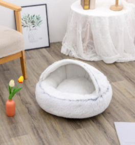 CozyPet Rides™ 2-in-1 Plush Soft Cat and Dog Winter Bed