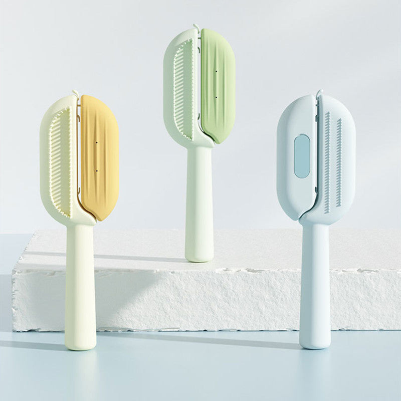CozyPet Rides™ 3-in-1 Self-Cleaning Grooming Brush – Pet Hair Remover & Massager