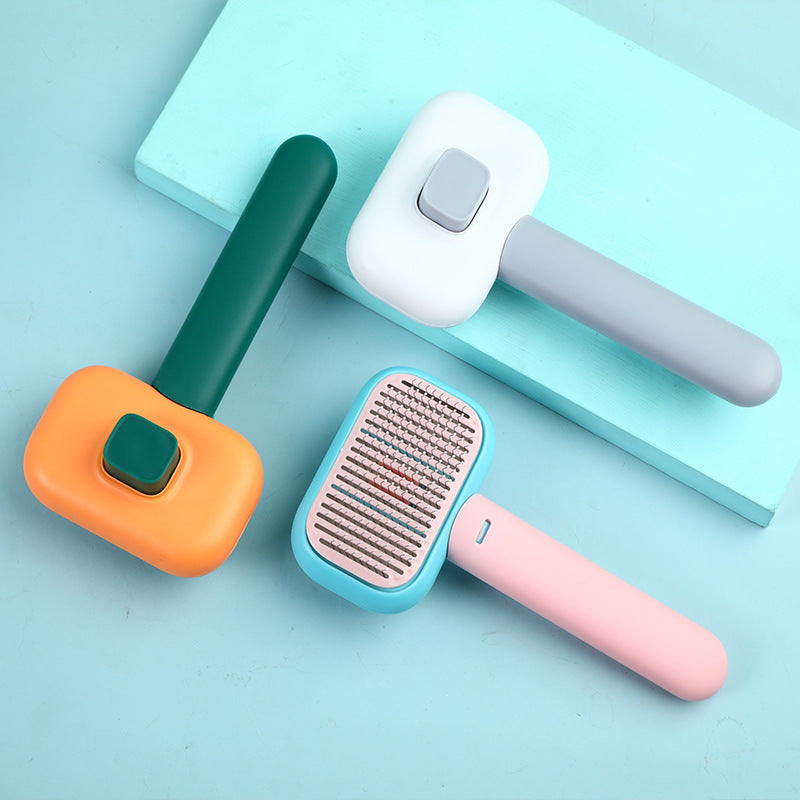 GentleGrip Cat & Dog Hair Brush – Anti-Knot Massage Comb