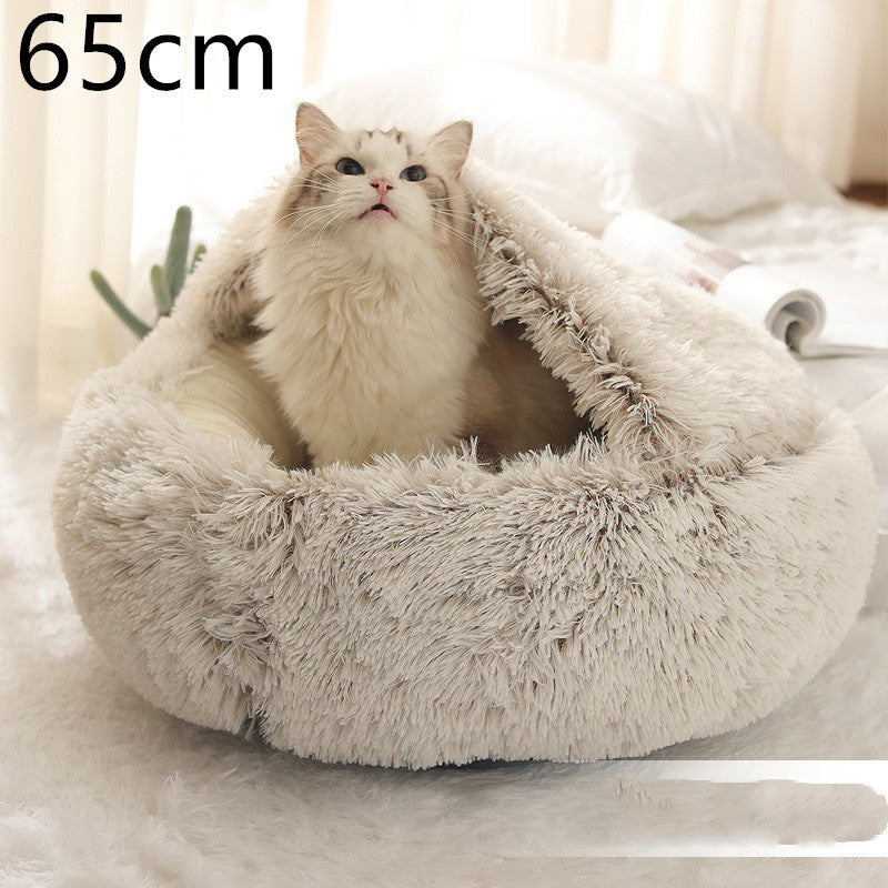 CozyPet Rides™ 2-in-1 Plush Soft Cat and Dog Winter Bed