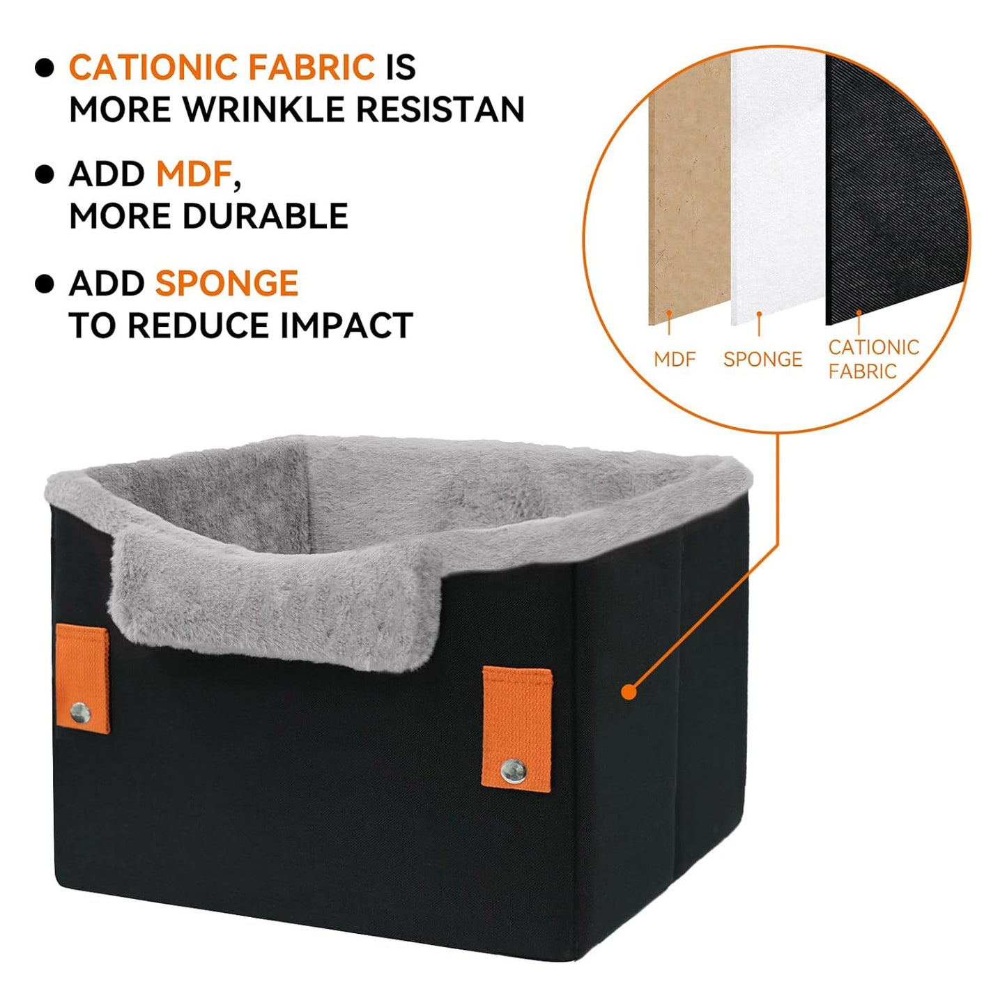 CozyPet Rides™ Portable Dog Booster Seat (With Safety Clip)