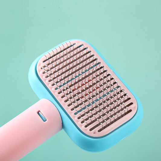 GentleGrip Cat & Dog Hair Brush – Anti-Knot Massage Comb