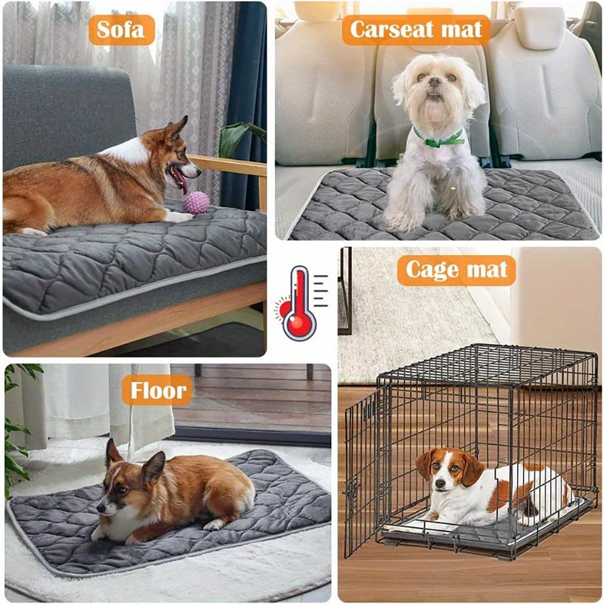 CozyPet Rides™ Self-Heating Thermal Pet Mat