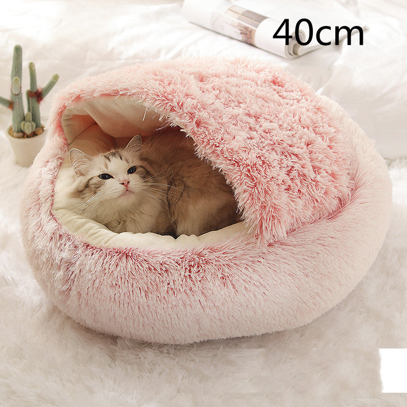 CozyPet Rides™ 2-in-1 Plush Soft Cat and Dog Winter Bed