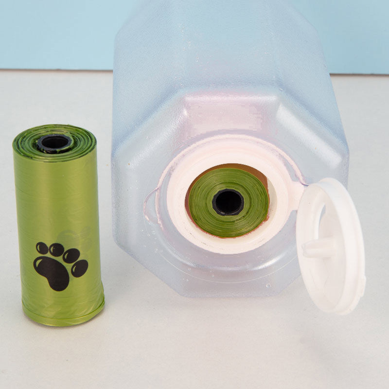 PawPort 3-in-1 Dog & Cat Water Bottle – Feeder, Drinker & Poop Dispenser