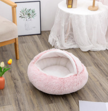CozyPet Rides™ 2-in-1 Plush Soft Cat and Dog Winter Bed