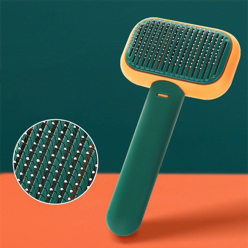 GentleGrip Cat & Dog Hair Brush – Anti-Knot Massage Comb