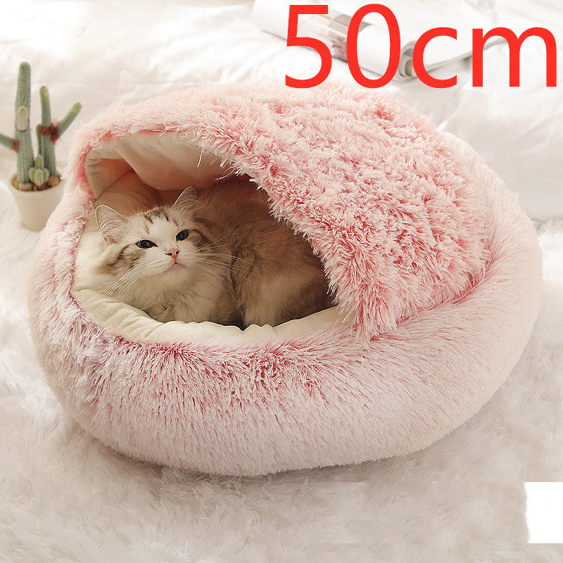 CozyPet Rides™ 2-in-1 Plush Soft Cat and Dog Winter Bed
