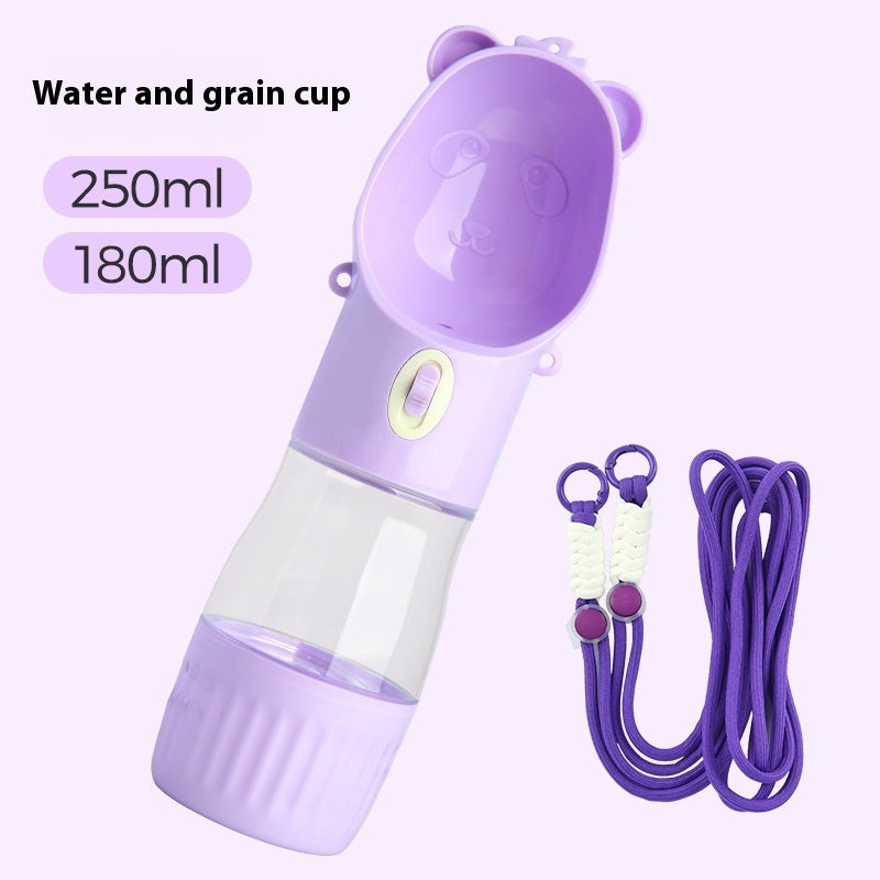 CozyPet Rides™ 2-in-1 Portable Dog Water Bottle & Food Bowl
