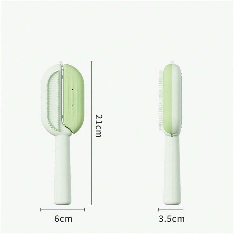 CozyPet Rides™ 3-in-1 Self-Cleaning Grooming Brush – Pet Hair Remover & Massager