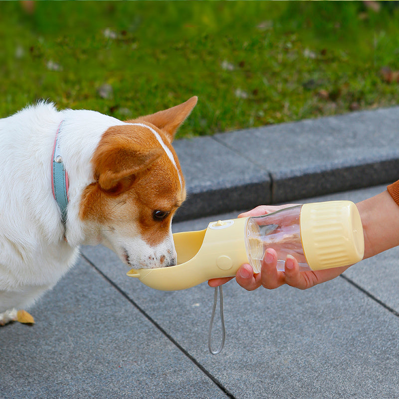 CozyPet Rides™ 2-in-1 Portable Dog Water Bottle & Food Bowl