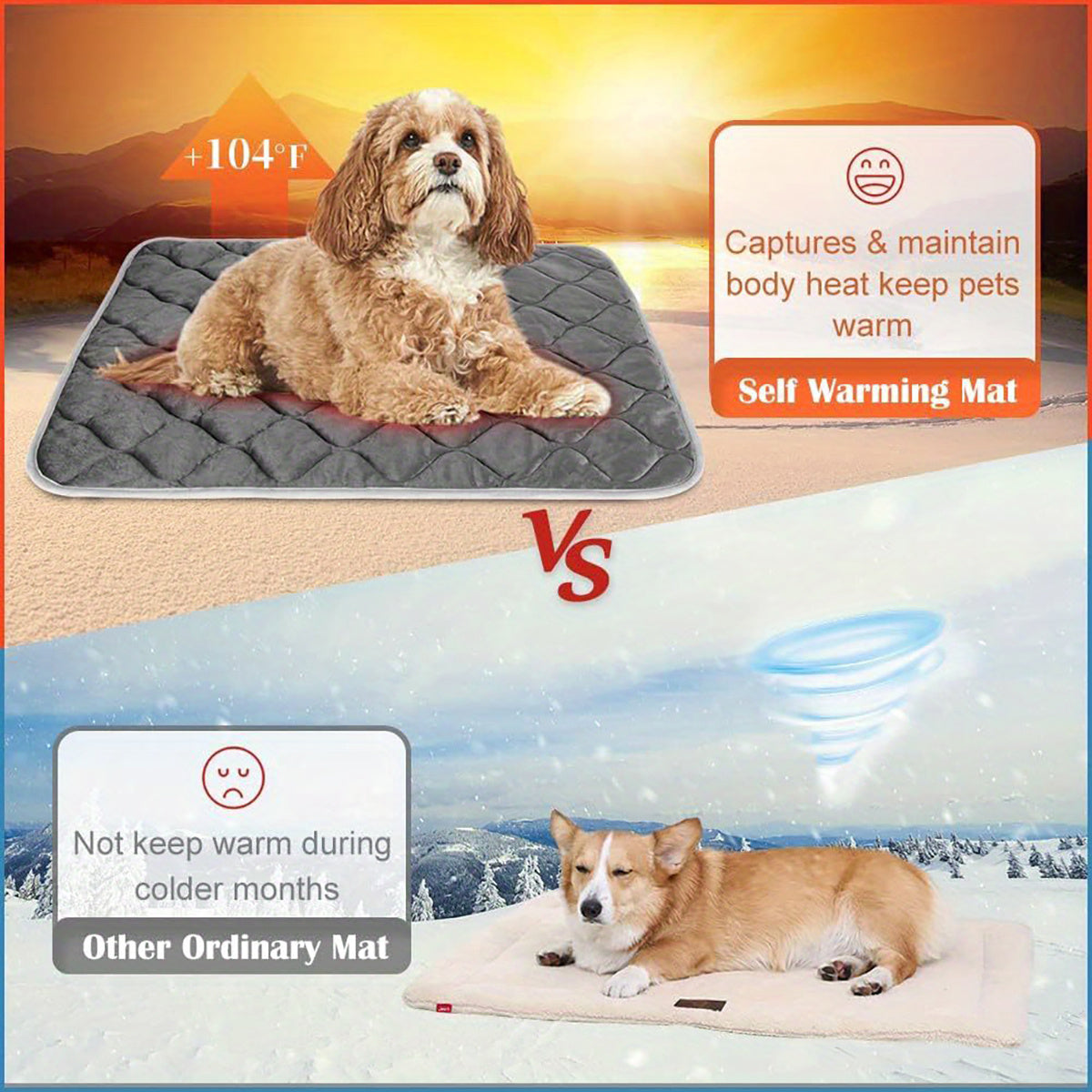 CozyPet Rides™ Self-Heating Thermal Pet Mat