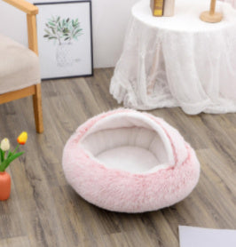 CozyPet Rides™ 2-in-1 Plush Soft Cat and Dog Winter Bed