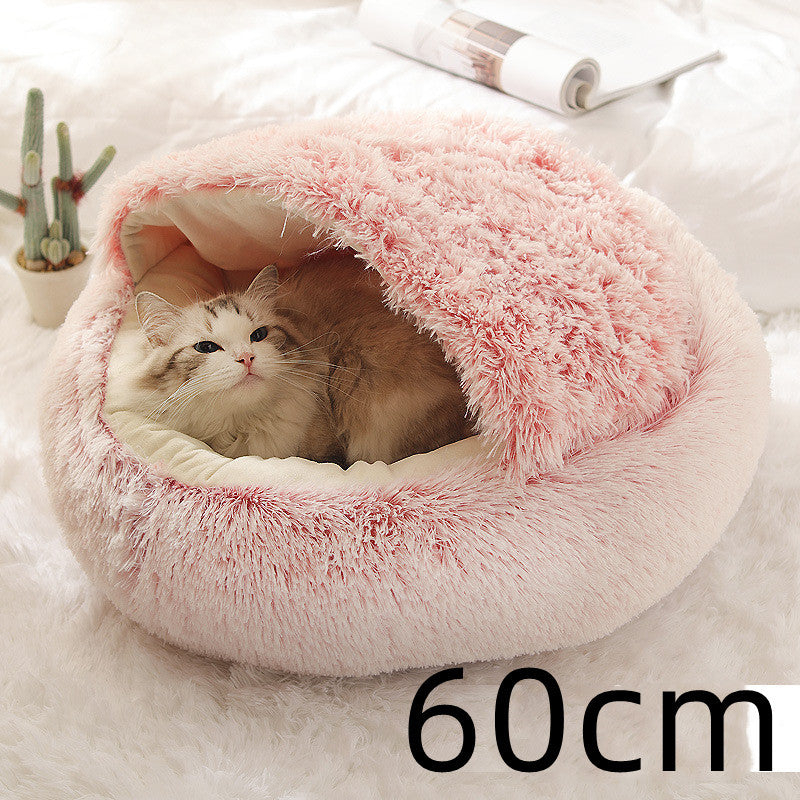 CozyPet Rides™ 2-in-1 Plush Soft Cat and Dog Winter Bed
