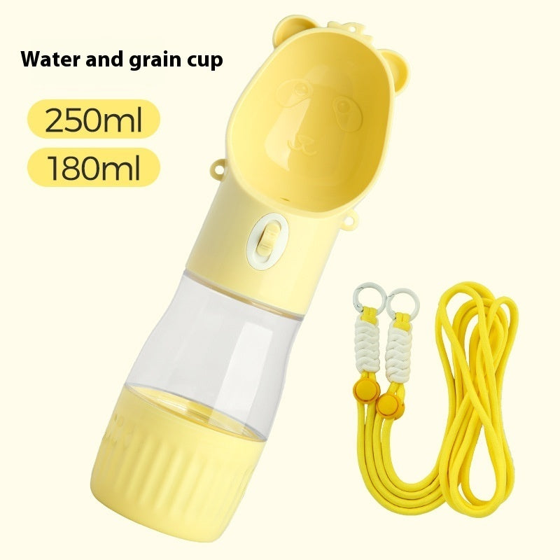 CozyPet Rides™ 2-in-1 Portable Dog Water Bottle & Food Bowl