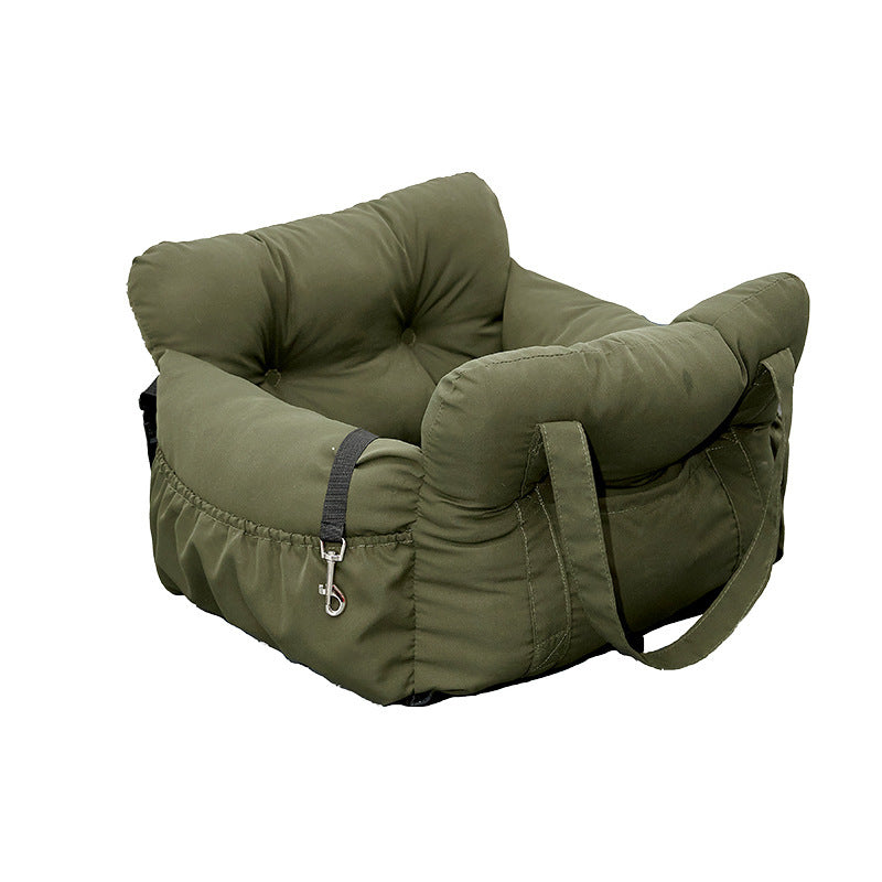 CozyPet Rides™ Multifunctional Pet Car Seat – Safety Bed for Dogs & Cats