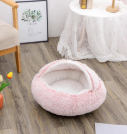 CozyPet Rides™ 2-in-1 Plush Soft Cat and Dog Winter Bed