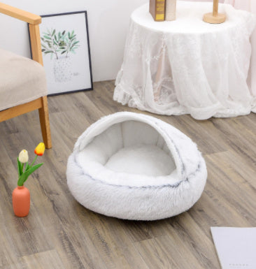 CozyPet Rides™ 2-in-1 Plush Soft Cat and Dog Winter Bed