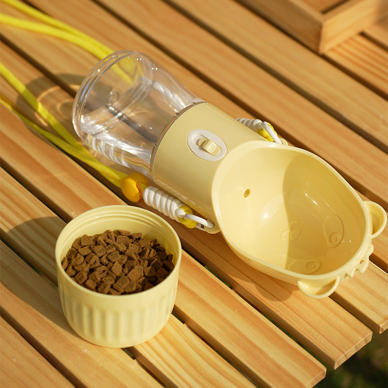 CozyPet Rides™ 2-in-1 Portable Dog Water Bottle & Food Bowl